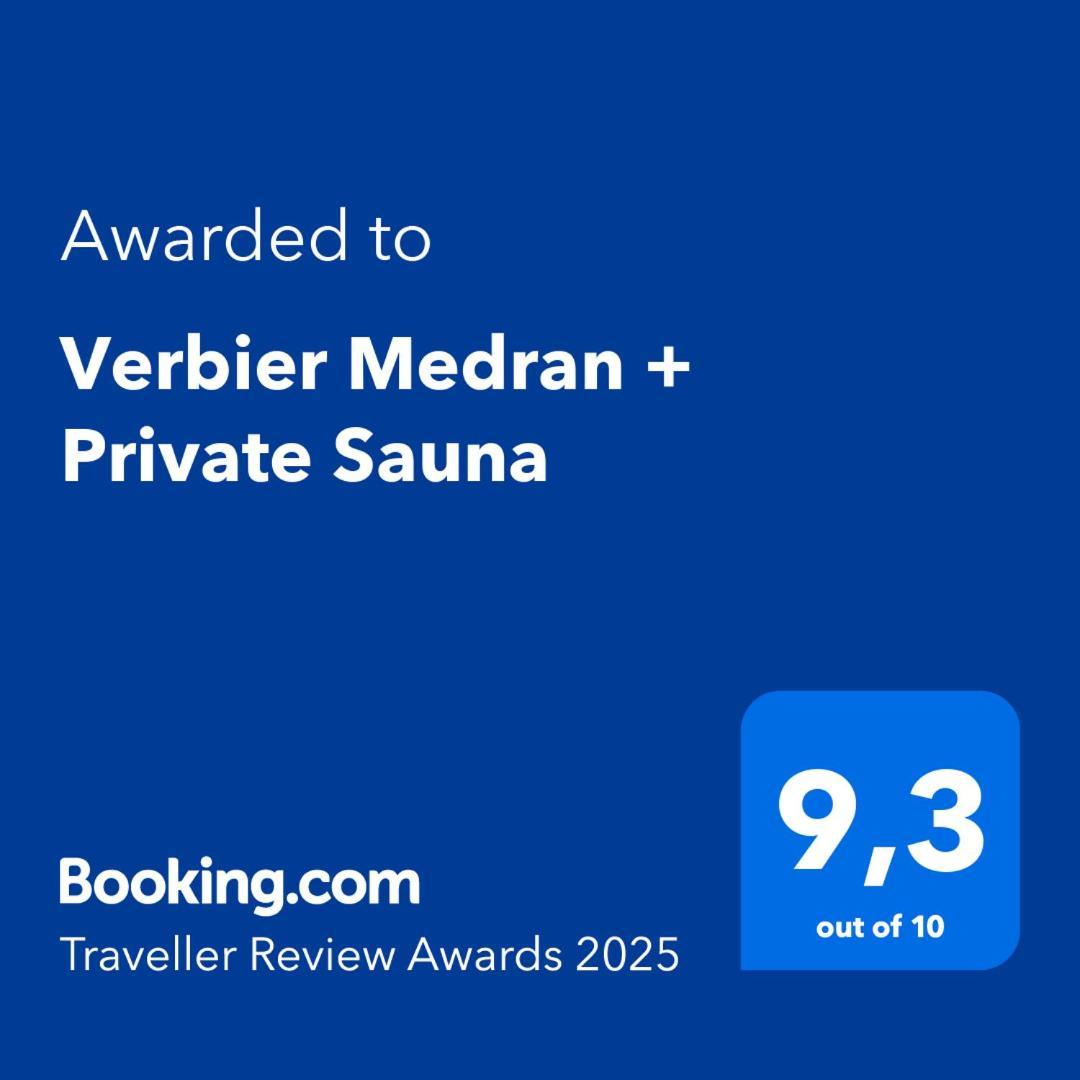 Verbier Medran + Private Sauna Buitenkant foto